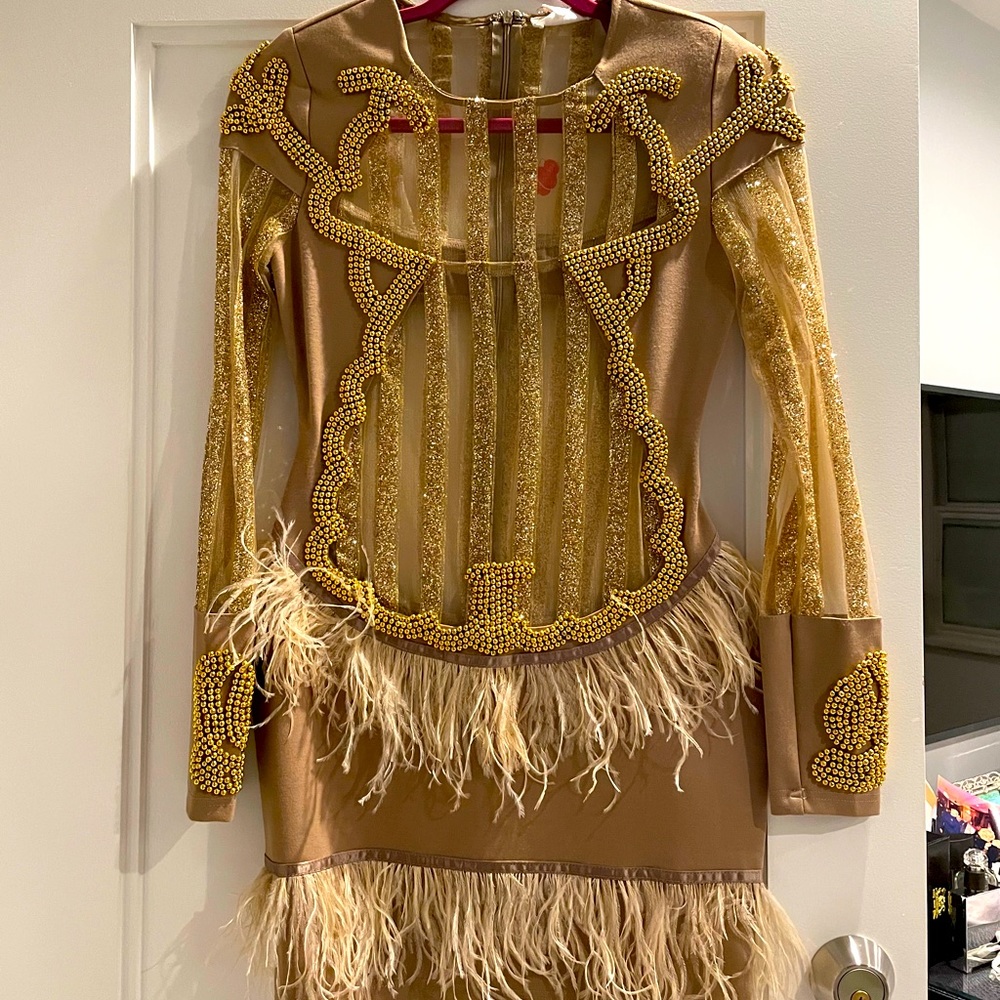 Latiste Dress in Gold